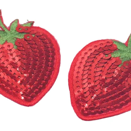 Sparkling Cherry & Fruit Sequined Nipple Pasties Set
