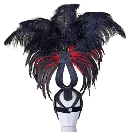 The Stardust Zenith – Premium Feathered Carnival & Samba Crown Headdress