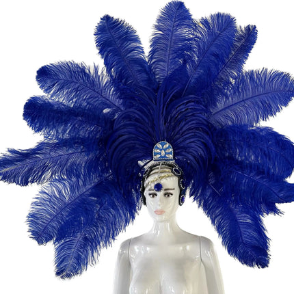 The Stardust Samba Enchantment – Exquisite Feathered Dance & Stage Headdress