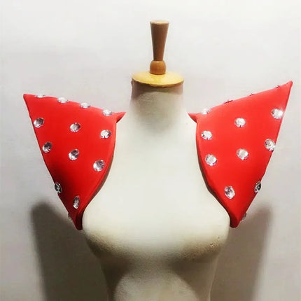 Avant-Garde Showgirl Shoulder Armor Vest – Carnival Stage & Performance Collar Piece