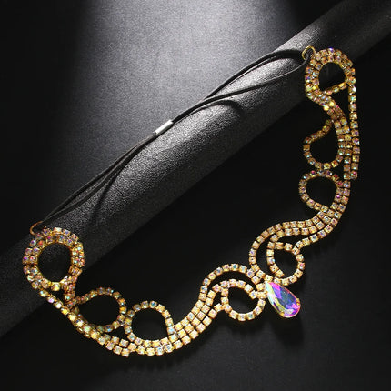 Rhinestone Drop Head Chain Headpiece