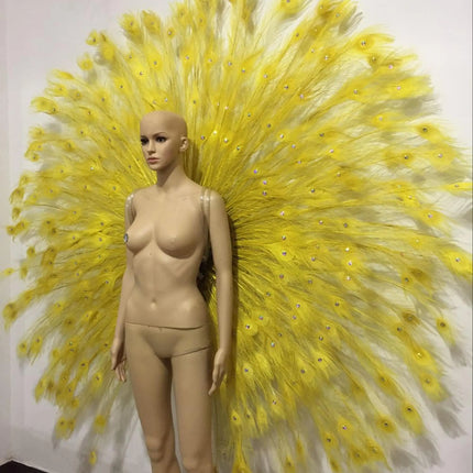 The Stardust Victoria Cabaret – Deluxe Angel Feather Wing & Headdress Stage Costume Set