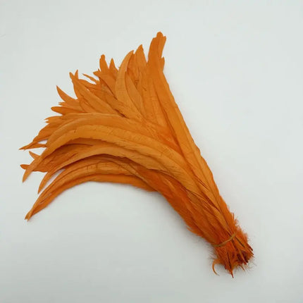 50PCS Two-Tone Rooster Tail Feathers (35-40CM)