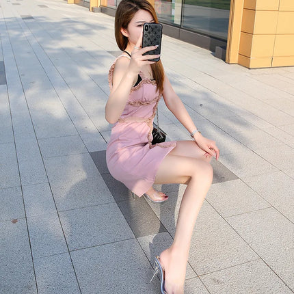 The Stardust Mirage Stiletto Mule – Clear Pointed-Toe Illusion Heel