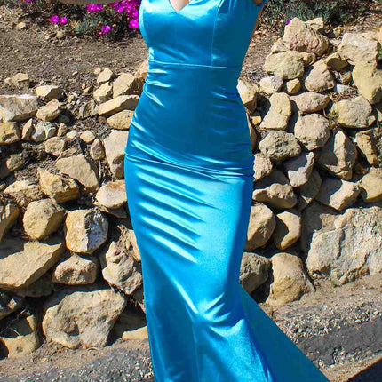 Astee SE016 Long Fitted Semi Formal Gown by Cinderella Divine