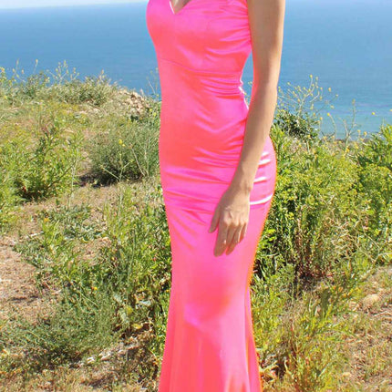 Astee SE016 Long Fitted Semi Formal Gown by Cinderella Divine