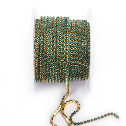 The Stardust Luminary Opal – Premium Opal & Porcelain Glass Rhinestone Cup Chain Trim