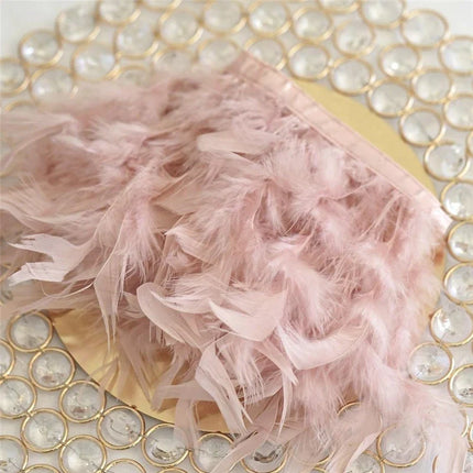 Multicolor Turkey Feather Trim Fringe Fluffy Ribbon