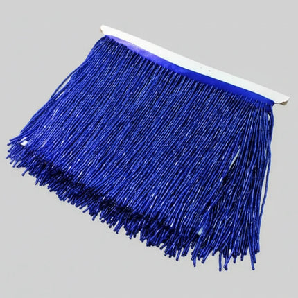 Long Glass Rhinestone Beaded Fringe Trim