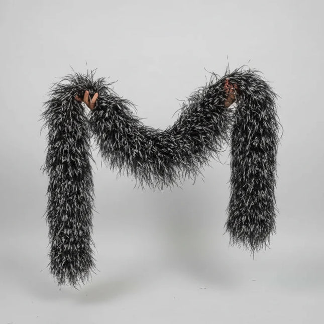 2M Tie-Dye Ostrich Feather Boa Shawl