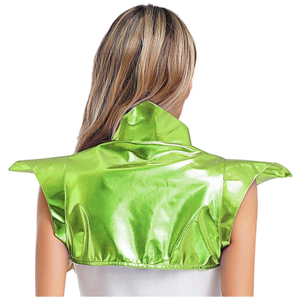 Metallic Gothic Armor Shoulder Shrug Steampunk Pauldron Collar Stage Costume