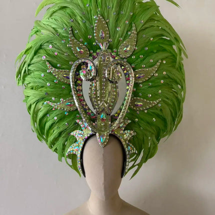 The Stardust Copacabana Feather Crown – Samba Parade Headdress