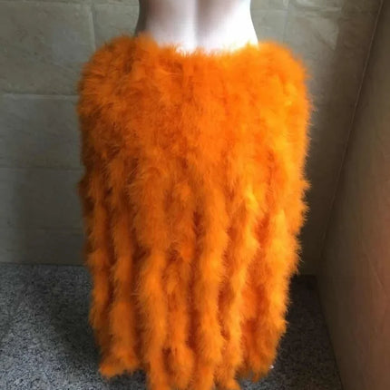 Long Feather Bustle Skirt Costume Accessory