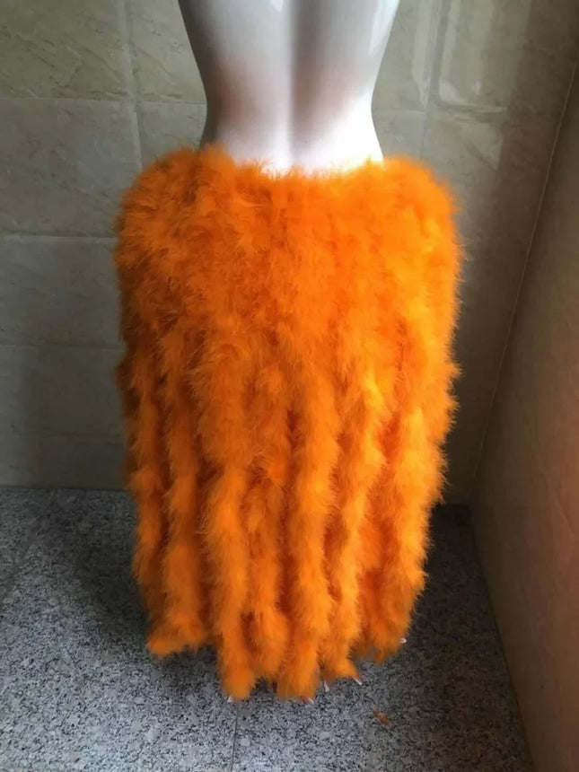 Long Feather Bustle Skirt Costume Accessory