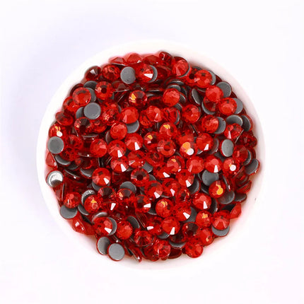 SS3-SS30 Red Series Non-Hotfix Glass Flat-Back  Rhinestones