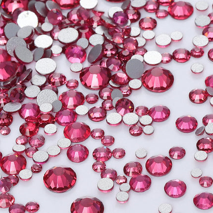 1440PCS SS3-SS20 Mix Size Non-Hotfix Glass FlatBack Rhinestones