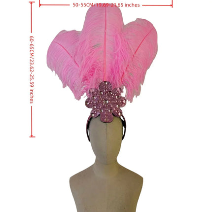 The Stardust Flora Cabaret Crown – Five-Flower Rhinestone Headdress