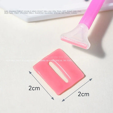 3PC Rhinestone Pen Tool Set with Tray and Wax Pad