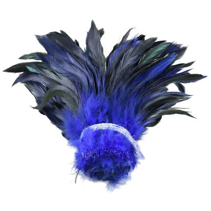 Natural Rooster Saddle Feather Strung Fringe (1 Roll)