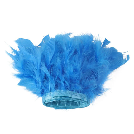 Multicolor Turkey Feather Trim Fringe Fluffy Ribbon