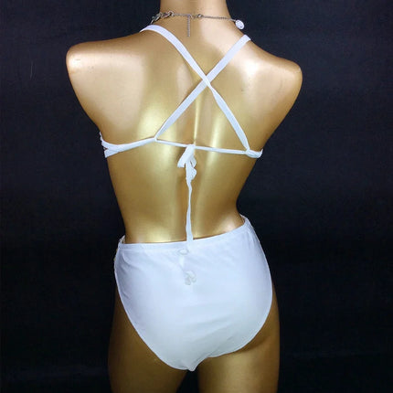 Sparkly Samba Carnival AB Crystal Wire Bra & High-Waisted Panties Costume Set