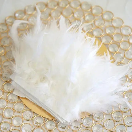 Multicolor Turkey Feather Trim Fringe Fluffy Ribbon