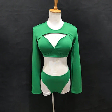 The Stardust Electra Performance Set – Long-Sleeve Pole & Gogo Bikini