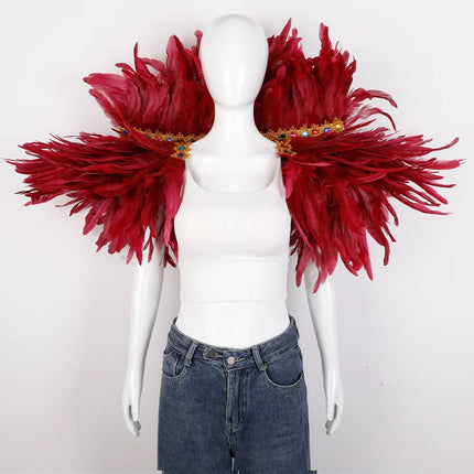 Festival Carnival Feather Shawl