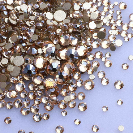 SS3-SS30 Yellow Series Hot-Fix Glass Flat Back Rhinestones
