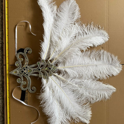 The Stardust Samba Queen – Premium Feathers & Rhinestones Carnival Headdress