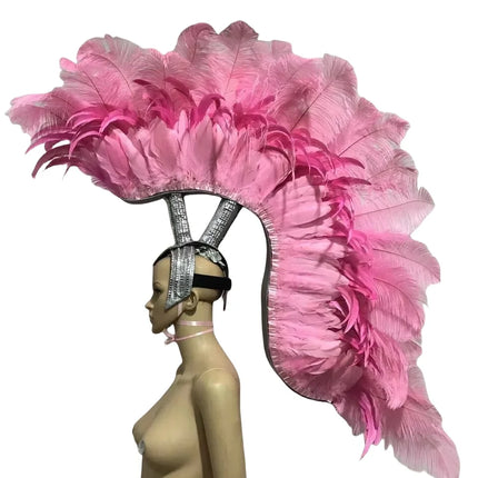 The Stardust Luminary – Premium Feathered Carnival & Samba Halo Headdress