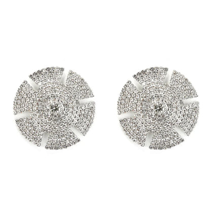 Sparkly Rhinestone Geometric Reusable Nipple Pasties Self-Adhesive Breast Covers