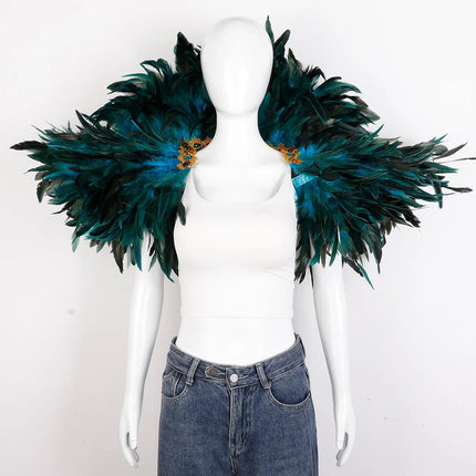 Festival Carnival Feather Shawl