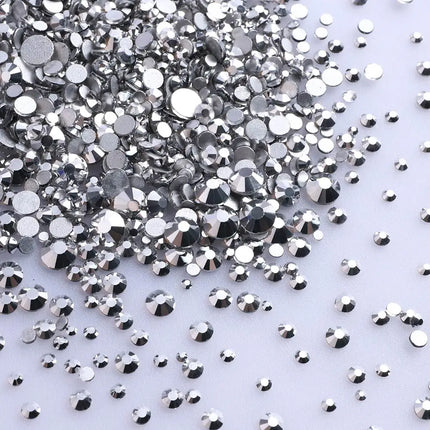 1440PCS SS3-SS20 Mix Size Non-Hotfix Glass FlatBack Rhinestones