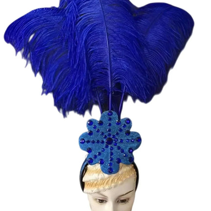The Stardust Flora Cabaret Crown – Five-Flower Rhinestone Headdress