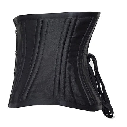 24 Steel Bone Underbust Corset Heavy Duty Waist Trainer Cincher Bustier