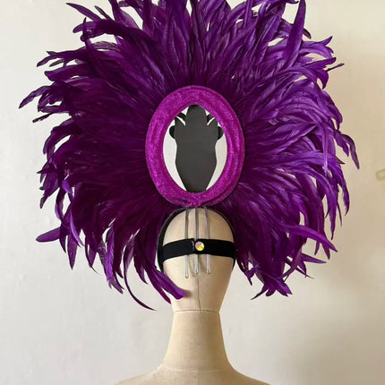 The Stardust Copacabana Feather Crown – Samba Parade Headdress