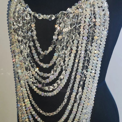 Handmade Multilayer Beaded Bra Chain & Statement Body Jewelry