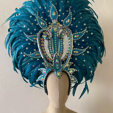 The Stardust Copacabana Feather Crown – Samba Parade Headdress