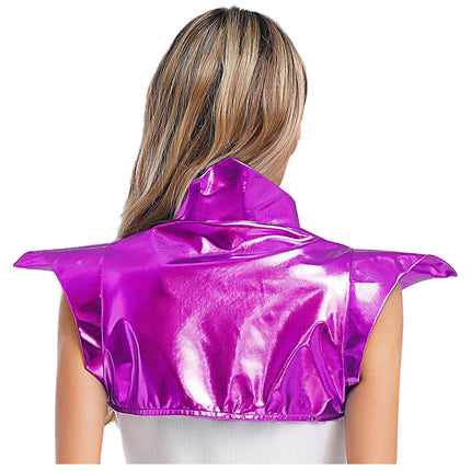 Metallic Gothic Armor Shoulder Shrug Steampunk Pauldron Collar Stage Costume
