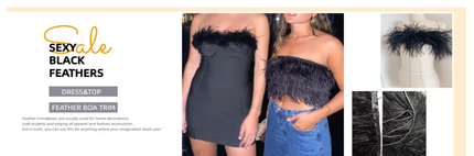 Fluffy Marabou Turkey Feather Boa (2 Meters)