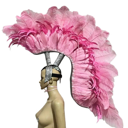 The Stardust Luminary – Premium Feathered Carnival & Samba Halo Headdress