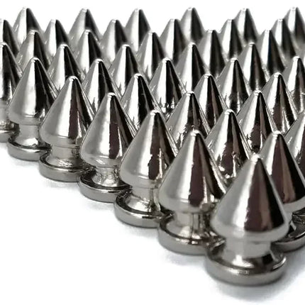 Metal Cone Studs & Spikes Screwback Rivets for Leathercraft, Clothes & DIY Hardware