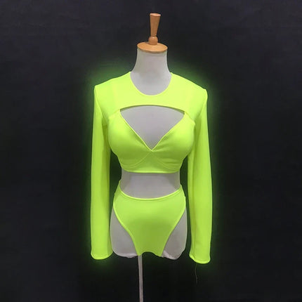 The Stardust Electra Performance Set – Long-Sleeve Pole & Gogo Bikini