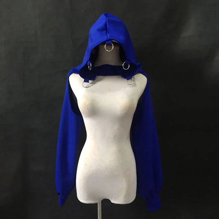 The Stardust Kinetic Cyber Hoodie – Cropped Gogo & Streetwear Dance Top