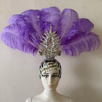 The Stardust Dionysia – Carnival & Samba Feathered Masque Ball Crown