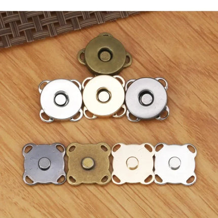 Magnetic Snap Fastener Clasps & Buttons for Bags, Purses & DIY Crafts