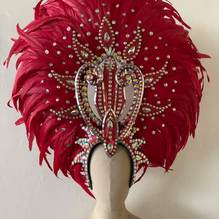 The Stardust Copacabana Feather Crown – Samba Parade Headdress