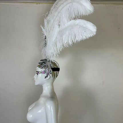 The Stardust Dionysia – Carnival & Samba Feathered Masque Ball Crown