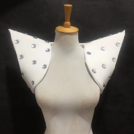 Avant-Garde Showgirl Shoulder Armor Vest – Carnival Stage & Performance Collar Piece